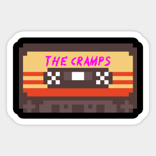 The Cramps 8bit cassette tape Sticker